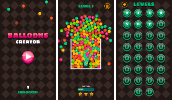 Balloons Creator - HTML5 Game (Construct3)